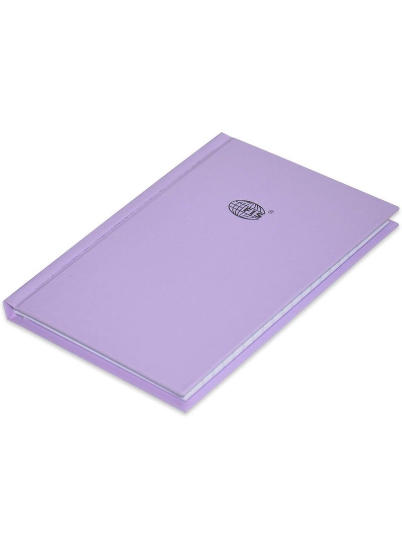 FIS 5-Piece Neon Hard Cover Note Book, 100 Sheets, Single Line, A6 Size, Taro Colour - FSNBA6N274 - Image 2